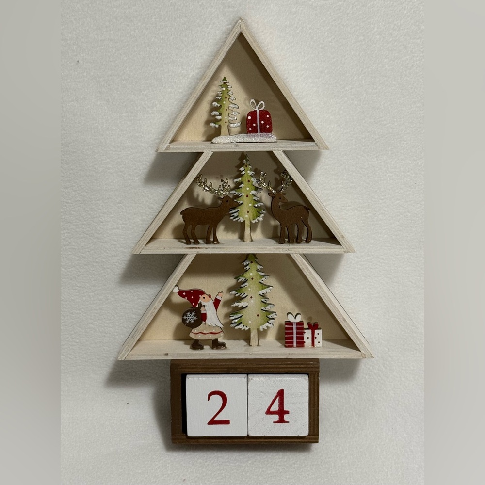 Wooden Christmas Countdown Calendar